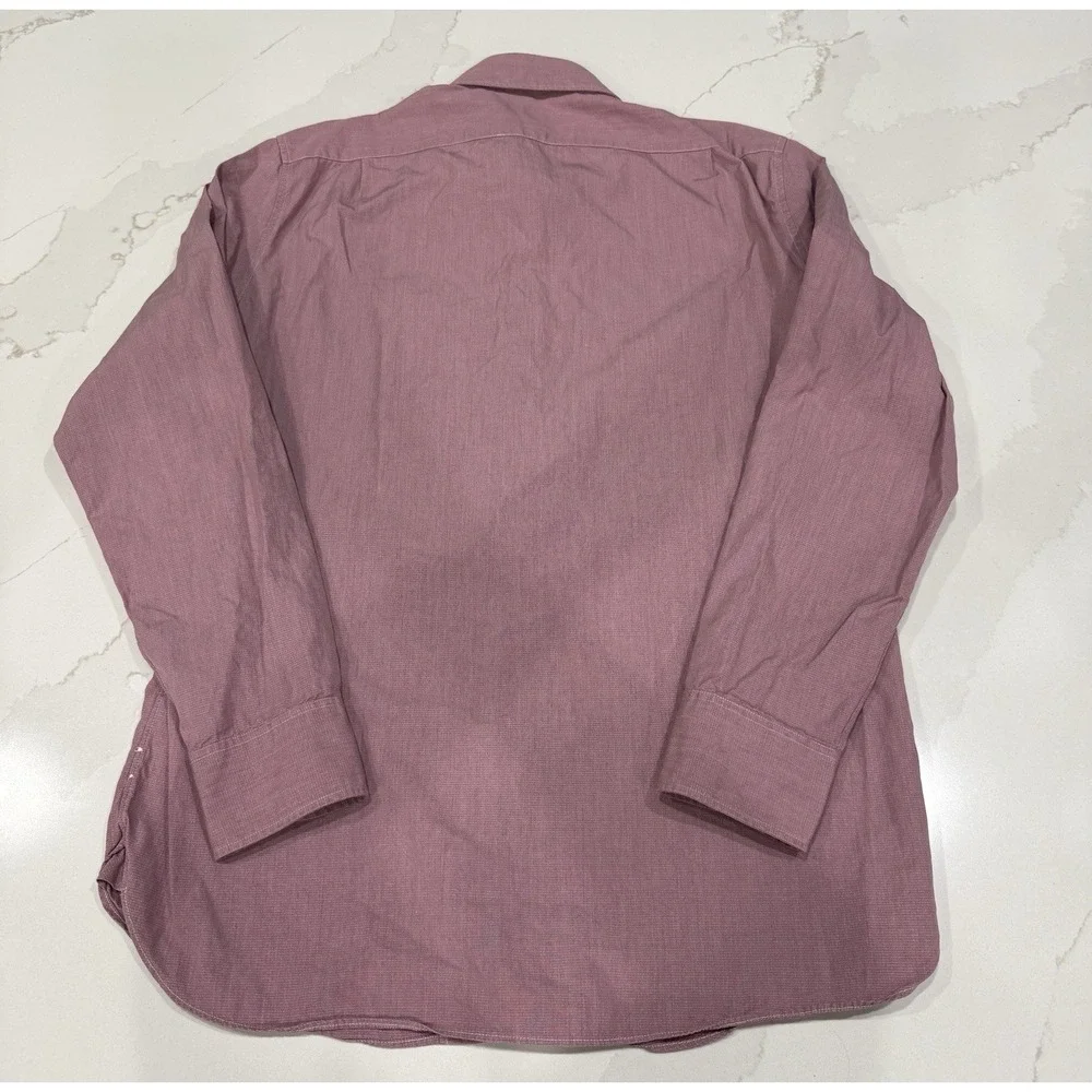 J Crew Thompson Shirtings 80s 2-Ply Button Down Shirt‎ Mens Large Pink Preppy